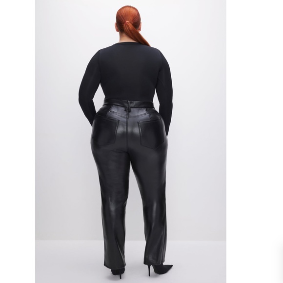 Good American Good Icon Faux Leather Pants - Picture 16 of 16
